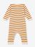 Combinaison rayée en tricot bébé beige - vertbaudet enfant 