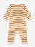 Striped Knitted Jumpsuit for Babies, PETIT BATEAU beige - vertbaudet enfant 