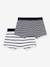 Pack of 2 Striped Boxers, PETIT BATEAU set white - vertbaudet enfant 