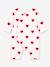 Red Hearts Jumpsuit in Rib Knit for Babies, PETIT BATEAU printed white - vertbaudet enfant 