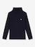 Polo Neck Top in Organic Cotton, PETIT BATEAU blue - vertbaudet enfant 