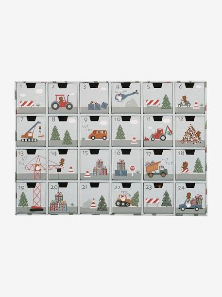 Advent Calendar with Toys in FSC® Wood grey+rose - vertbaudet enfant 