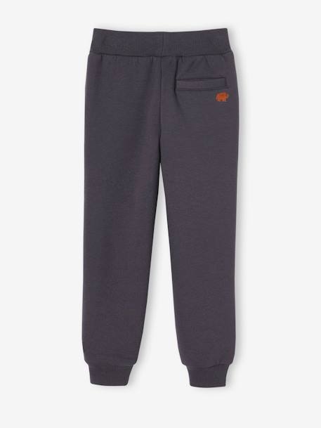 Fleece Joggers with Sherpa Lining for Boys anthracite - vertbaudet enfant 