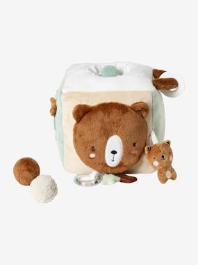 Large Activity Cube in Fabric, Green Forest  - vertbaudet enfant