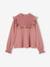 T-shirt blouse fantaisie fille maille texturée bois de rose - vertbaudet enfant 