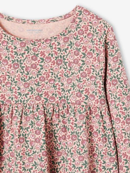 Dress & Jacket Outfit with Floral Print for Girls rosy - vertbaudet enfant 