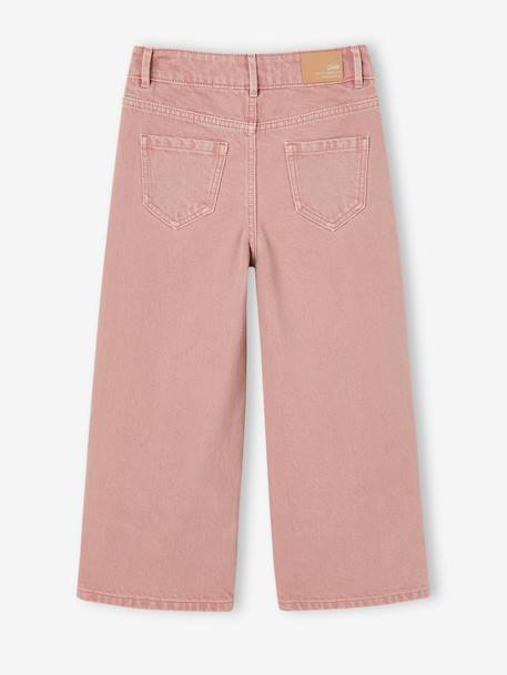 Wide Leg Trousers for Girls caramel+dusky pink+ecru+sweet pink - vertbaudet enfant 