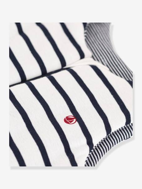 Striped Baby Sleeping Bag in Cotton, PETIT BATEAU printed white - vertbaudet enfant 