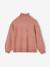 Glittery Animal Jacquard Knit Jumper for Girls dusky pink+marl beige - vertbaudet enfant 