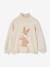 Glittery Animal Jacquard Knit Jumper for Girls marl beige - vertbaudet enfant 