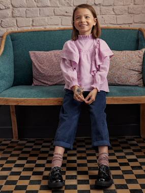 Corduroy Paperbag Trousers for Girls  - vertbaudet enfant