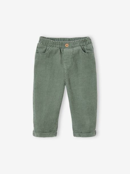 Corduroy Trousers for Babies lichen - vertbaudet enfant 