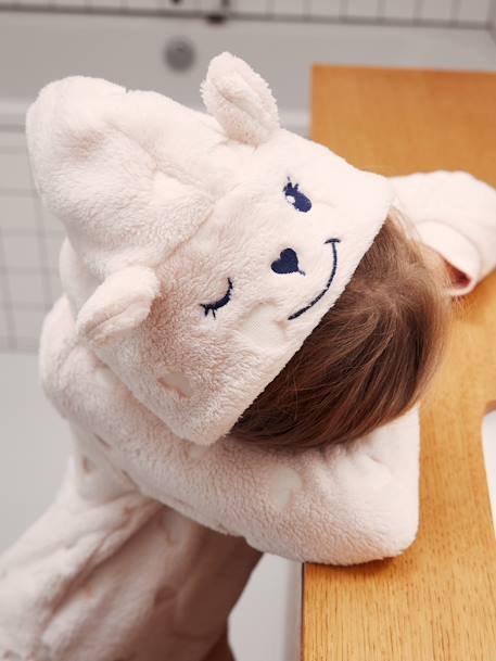 Glow-in-the-Dark Bear Onesie Pyjama rose - vertbaudet enfant 