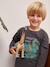 Digital Dino Top with Pixel Effect in Relief for Boys marl grey - vertbaudet enfant 