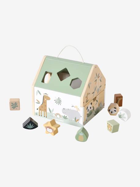 Maison des formes en bois FSC® vert - vertbaudet enfant 