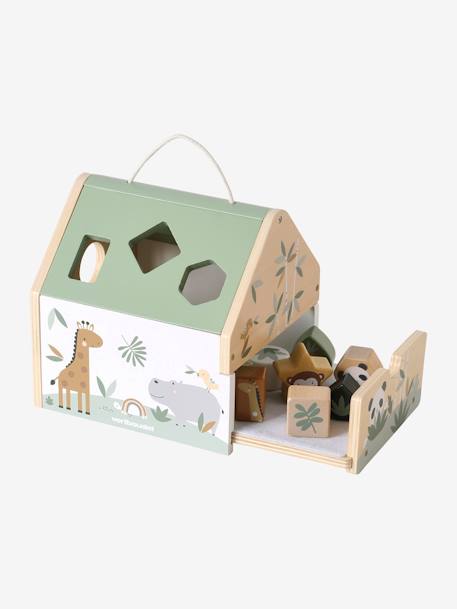 Maison des formes en bois FSC® vert - vertbaudet enfant 
