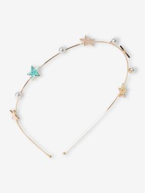 Girls-Alice Band with Stars & Pearls for Girls