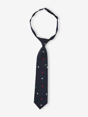 Christmas Tie with Christmas Tree Motifs for Boys  - vertbaudet enfant