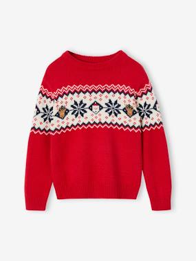 Christmas Special Jacquard Knit Jumper for Children, Family Capsule Collection  - vertbaudet enfant