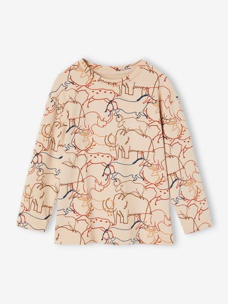 Prehistoric Graphic Top for Boys beige - vertbaudet enfant 