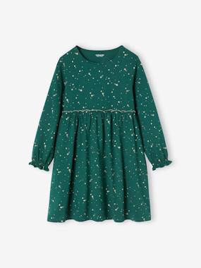 -Occasion Wear Dress with Iridescent Stars Motifs for Girls