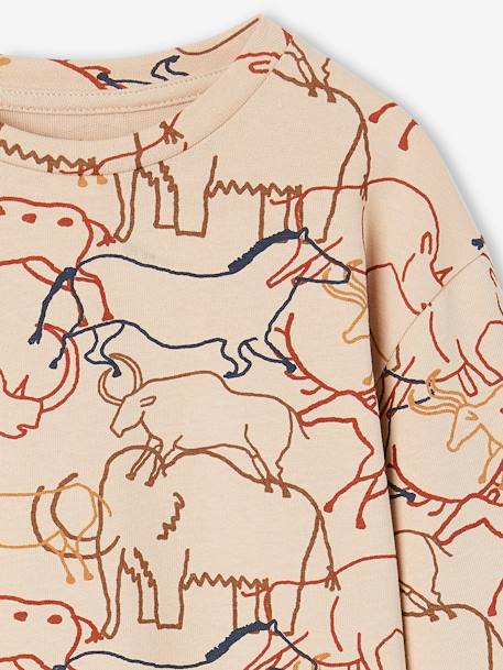 Prehistoric Graphic Top for Boys beige - vertbaudet enfant 