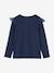 Christmas Special Top with Iridescent Motif & Glittery Ruffles for Girls navy blue - vertbaudet enfant 