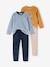 Lot de 2 pyjamas garçon velours tractopelle vert sauge - vertbaudet enfant 