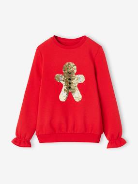 Christmas Tree Sweatshirt for Girls  - vertbaudet enfant