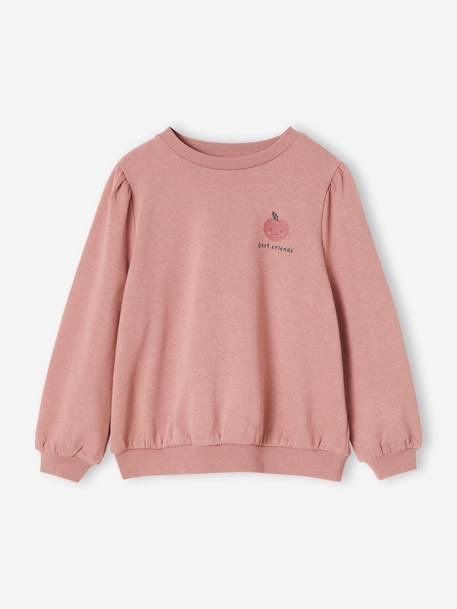 Sweatshirt + Printed Leggings Ensemble for Girls dusky pink+navy blue - vertbaudet enfant 