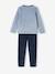 Lot de 2 pyjamas garçon velours tractopelle vert sauge - vertbaudet enfant 