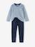 Lot de 2 pyjamas garçon velours tractopelle vert sauge - vertbaudet enfant 