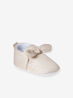 Shoes-Baby Footwear-Soft Pram Shoes with Bow for Babies