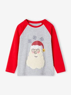 Boys-Tops-T-Shirts-Father Christmas Top for Boys