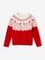 Pull Noël jacquard fille rouge - vertbaudet enfant 