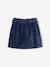 Paperbag Skirt in Velvet for Girls night blue - vertbaudet enfant 