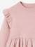 Robe de fête en tricot et tulle fille rose pâle - vertbaudet enfant 