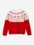 Christmas Special Jacquard Knit Jumper for Girls red - vertbaudet enfant 