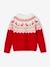 Pull Noël jacquard fille rouge - vertbaudet enfant 