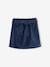 Paperbag Skirt in Velvet for Girls night blue - vertbaudet enfant 