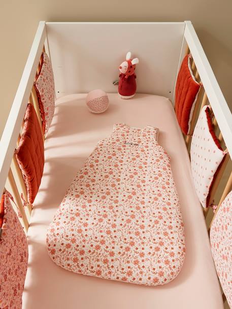 Modular Cot/Playpen Bumper, Happy Boheme printed pink - vertbaudet enfant 
