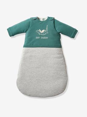 Dual Fabric Baby Sleeping Bag with Detachable Sleeves, Dragon  - vertbaudet enfant
