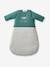 Dual Fabric Baby Sleeping Bag with Detachable Sleeves, Dragon marl grey - vertbaudet enfant 