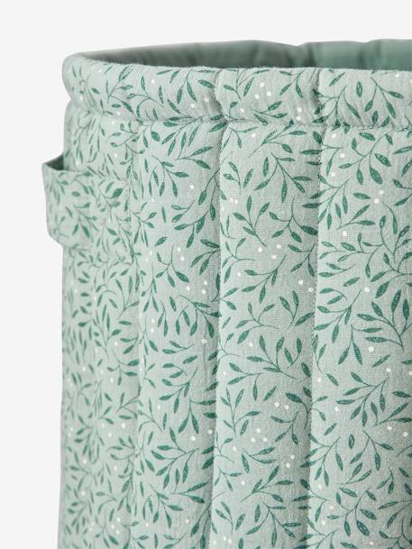Cotton Gauze XL Basket, Brocéliande printed green - vertbaudet enfant 