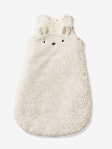 Gigoteuse hiver manches amovibles en polaire Ours GREEN FOREST beige foncé+écru+vert sauge - vertbaudet enfant 