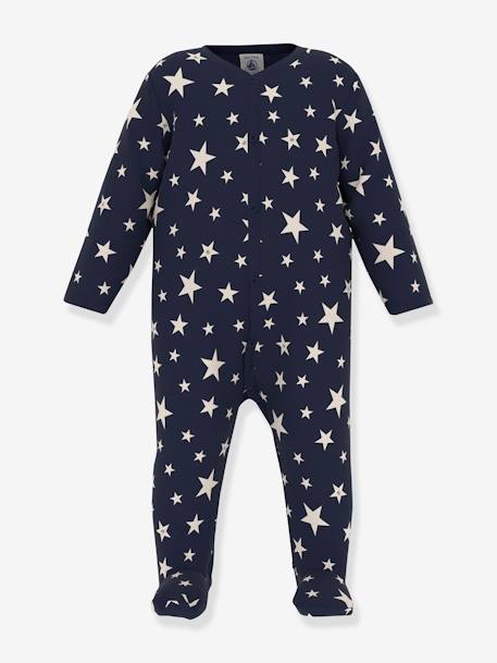 Pyjama bébé étoiles phosphorescentes en molleton PETIT BATEAU bleu - vertbaudet enfant 