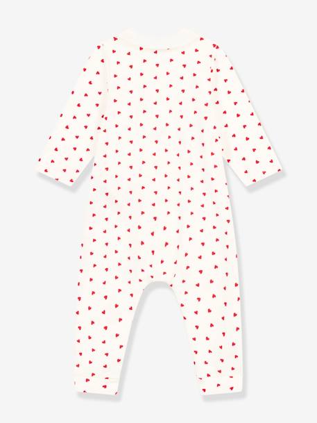 Small Hearts Jumpsuit for Babies, PETIT BATEAU printed white - vertbaudet enfant 