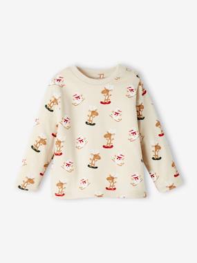 Baby-T-shirts & Roll Neck T-Shirts-Christmas Special Top for Babies