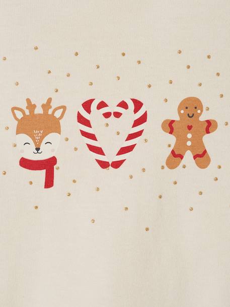 Long Sleeve Christmas Special Top for Babies ecru - vertbaudet enfant 