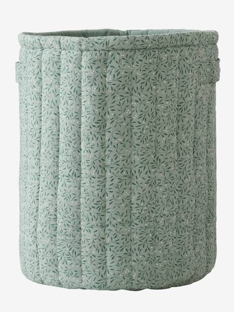 Cotton Gauze XL Basket, Brocéliande printed green - vertbaudet enfant 